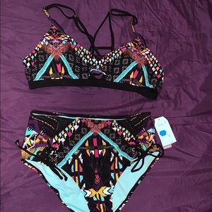 Multi color Swim Top